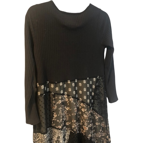 Anthropologie Maeve Belle Noir Patchwork Midi Dress Size Small - Picture 6 of 12